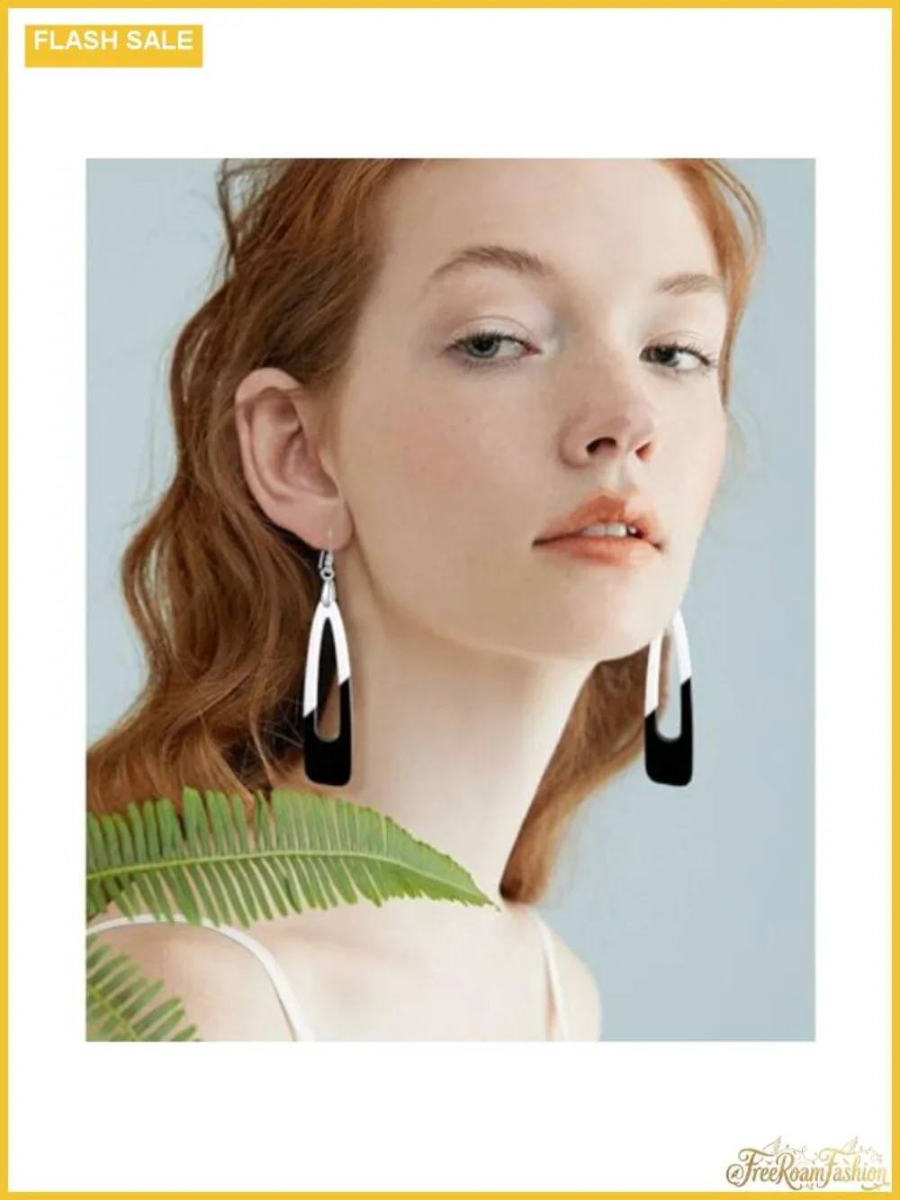 Acrylic Dangle Earrings with 925 Sterling Silver Hook Water Drop Long